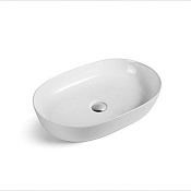 Vincea Раковина чаша 60x40x13,5h см, без перелива, цвет: белый глянцевый VBS-113