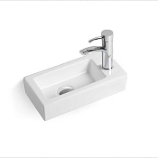 Vincea Раковина подвесная 37x18x9h см, без перелива, с 1 отверстием, цвет: белый глянцевый VBS-133R