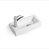 Vincea Раковина подвесная 37x18x9h см, без перелива, с 1 отверстием, цвет: белый глянцевый VBS-133L