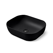 Vincea Раковина чаша 50x40x14h см, без перелива, цвет: матовый черный VBS-101MB