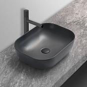 Vincea Раковина чаша 50,5x40,5x14h см, без перелива, цвет: антрацит матовый VBS-101MA