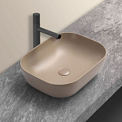 Vincea Раковина чаша 50,5x40,5x14h см, без перелива, цвет: капучино матовый VBS-101MC