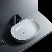 Vincea Раковина чаша 60x41,5x13,5h см, без перелива, цвет: белый глянцевый VBS-302