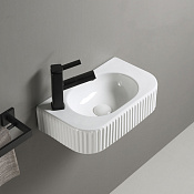 Vincea Раковина подвесная 27x45x11,5h см, без перелива, с 1 отверстием, цвет: белый глянцевый VBS-503