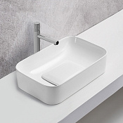 Vincea Раковина чаша 50,5x38x15h см, без перелива, цвет: белый глянцевый VBS-50450