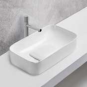 Vincea Раковина чаша 61x38x15h см, без перелива, цвет: белый глянцевый VBS-50460