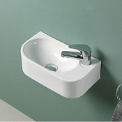 Vincea Раковина подвесная 21,5x40x12h см, без перелива, с 1 отверстием, цвет: белый глянцевый VBS-506R