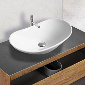 Vincea Раковина чаша 61,5x36x15,5h см, без перелива, цвет: белый глянцевый VBS-508