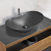 Vincea Раковина чаша 61,5x36x15,5h см, без перелива, цвет: антрацит матовый VBS-508MA