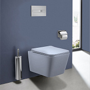 Vincea Q-Line Унитаз подвесной безободковый 35x52 см, с сиденьем, цвет: океан матовый VT1-12MO