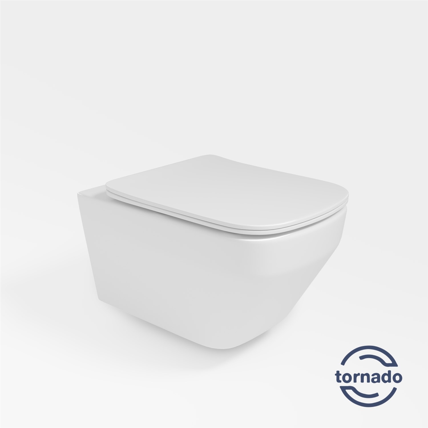 Vincea Edge Унитаз подвесной безободковый 37,5x55,5 см, с сиденьем, цвет: белый глянцевый VT1-38T