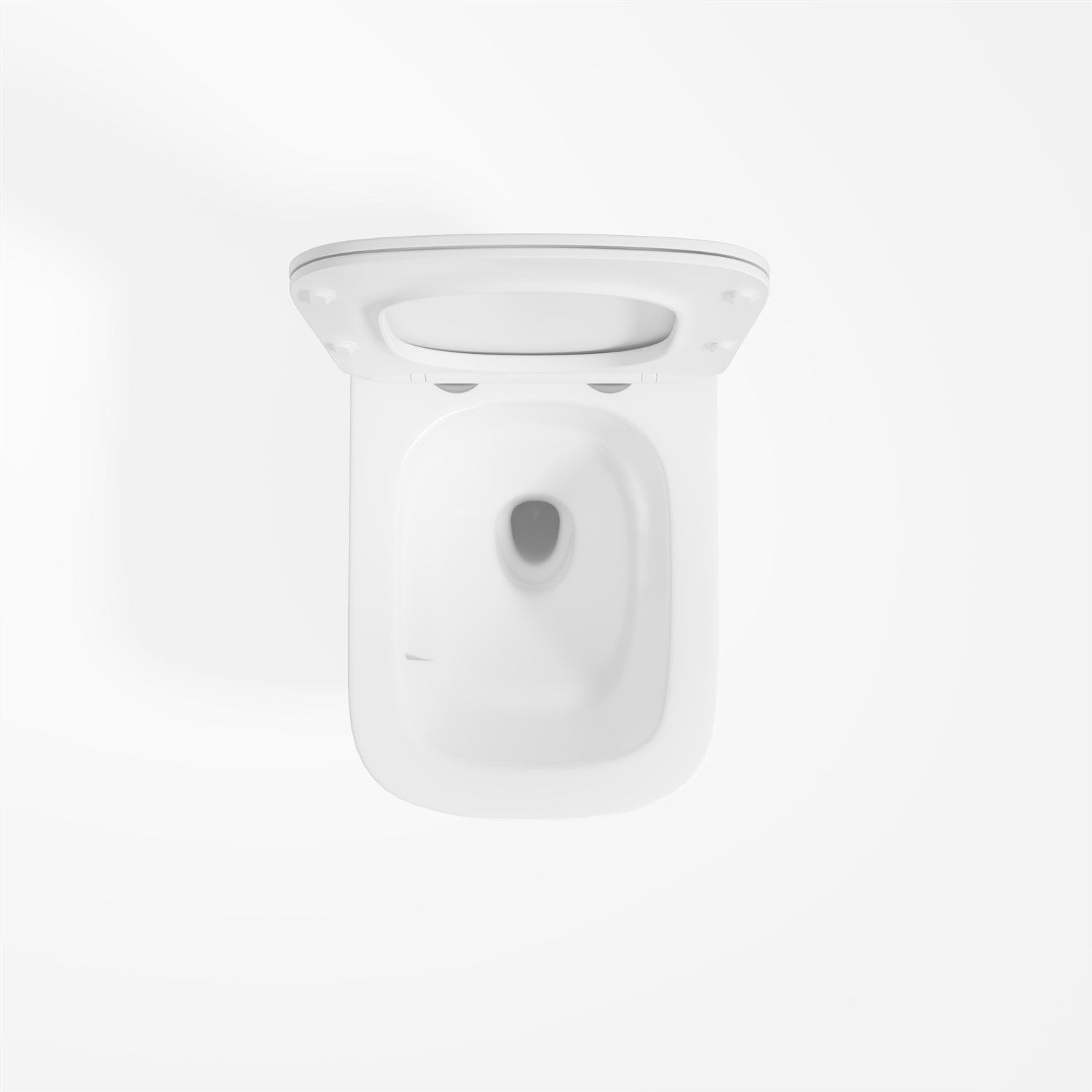 Vincea Edge Унитаз подвесной безободковый 37,5x55,5 см, с сиденьем, цвет: белый глянцевый VT1-38T