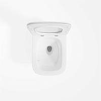 Vincea Edge Унитаз подвесной безободковый 37,5x55,5 см, с сиденьем, цвет: белый глянцевый VT1-38T