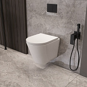 Vincea Vito Унитаз подвесной безободковый 36x51,5 см, с сиденьем, цвет: белый глянцевый VT1-23T