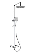 Vincea Rondo Душевая стойка: смеситель, ручной душ, верхний душ, шланг 150 см, цвет: хром VSFS-1R1CH
