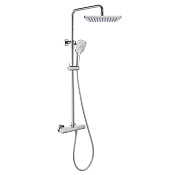 Vincea Next Душевая стойка: термостат, ручной душ, верхний душ, шланг 150 см, цвет: хром VSFS-1N0TCH