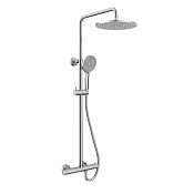 Vincea Esse Душевая стойка: термостат, ручной душ, верхний душ, шланг 150 см, цвет: хром VSFS-1E0TCH