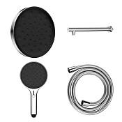 Vincea Inspire Душевой гарнитур: душевая лейка, верхний душ с кронштейном, шланг 150 см, цвет: хром VSHH-3I2AHCH