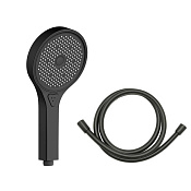 Vincea Душевой гарнитур: душевая лейка, шланг 150 см, цвет: черный матовый VSHN-42HMB