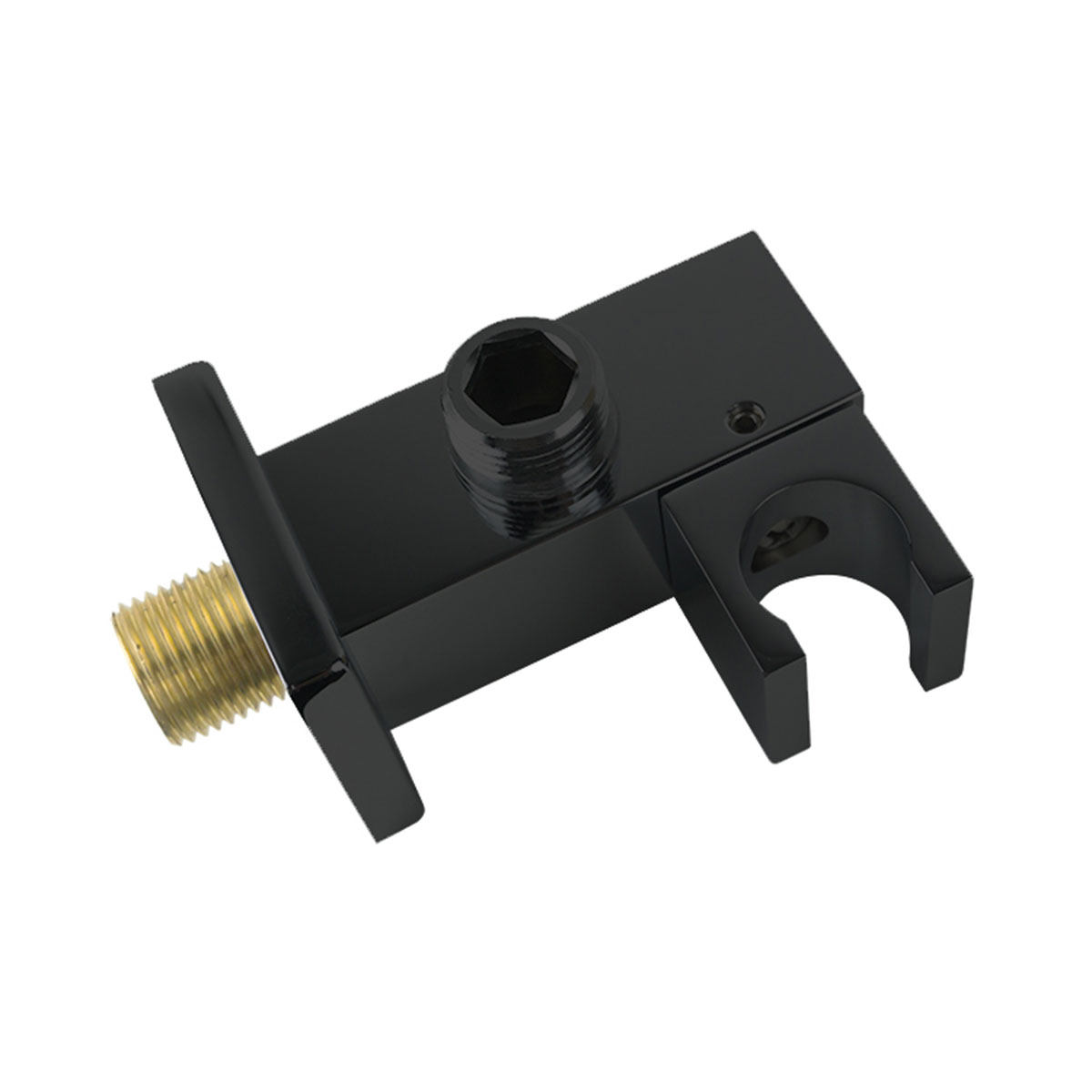 Vincea Шланговое подключение с держателем, цвет: черный матовый VSC-41MB