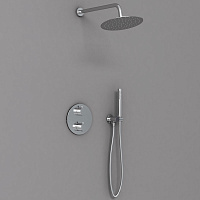 Vincea Душевой комплект встраиваемый: термостат, без излива, верхний и ручной душ, цвет: хром VSFW-101TCH