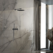 Vincea Душевой комплект встраив.: термостат, без излива, верхний и ручной душ, цвет: вороненая сталь VSFW-4G01GM