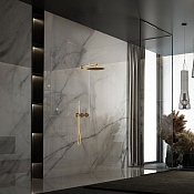 Vincea Groove Душевой комплект встраив.: термостат, без излива, верх. и руч. душ, цвет: браш. золото VSFW-4G01BG4