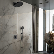 Vincea Душевой комплект встраив.: термостат, без излива, верхний и ручной душ, цвет: черный матовый VSFW-3I21MT3MB