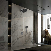 Vincea Душевой комплект встраив.: термостат, без излива, верхний и ручной душ, цвет: вороненая сталь VSFW-3I21MT3GM