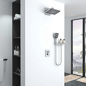 Vincea Inspire Душевой комплект встраиваемый: термостат, без излива, верх. и ручной душ, цвет: хром VSFW-3I21MT4RCH