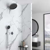 Vincea Душевой комплект встраиваемый: термостат, без излива, верхний и ручной душ, цвет: хром VSFW-422TI3CH