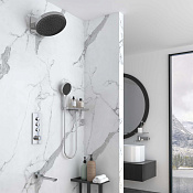 Vincea Душевой комплект встраиваемый: термостат, излив, верхний и ручной душ, цвет: хром VSFW-433TI3RCH