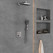 Vincea Душевой комплект встраиваемый: смеситель, без излива, верхний и ручной душ, цвет: хром VSFW-4211CH