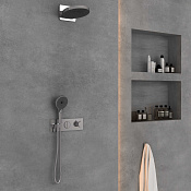 Vincea Душевой комплект встраиваемый: термостат, без излива, верхний и ручной душ, цвет: хром VSFW-422TI1CH