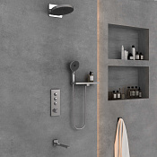 Vincea Душевой комплект встраиваемый: термостат, излив, верхний и ручной душ, цвет: хром VSFW-433TI2RCH