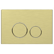 Vincea Клавиша смыва 24,5x3,2x16,5h см, пластик, цвет: брашированное золото VFP-005BG