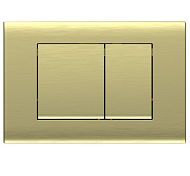 Vincea Клавиша смыва 24,5x3,2x16,5h см, пластик, цвет: брашированное золото VFP-001BG