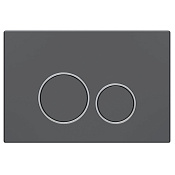 Vincea Клавиша смыва 24,5x3,2x16,5h см, пластик, цвет: вороненая сталь VFP-005GM