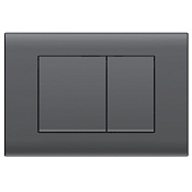 Vincea Клавиша смыва 24,5x3,2x16,5h см, пластик, цвет: вороненая сталь VFP-001GM