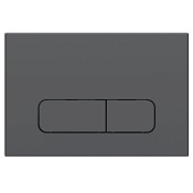 Vincea Клавиша смыва 24,5x3,2x16,5h см, пластик, цвет: вороненая сталь VFP-002GM