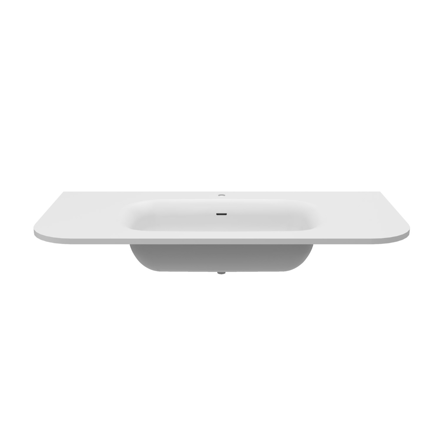 Vincea Alto Раковина накладная 100x48 см, с переливом, цвет: белый матовый VCB-4A100MW