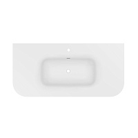 Vincea Alto Раковина накладная 100x48 см, с переливом, цвет: белый матовый VCB-4A100MW