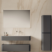 Vincea Caprise Тумба под раковину, подвесная 120x52x26h см, цвет: серый матовый VMC-4CA120MG