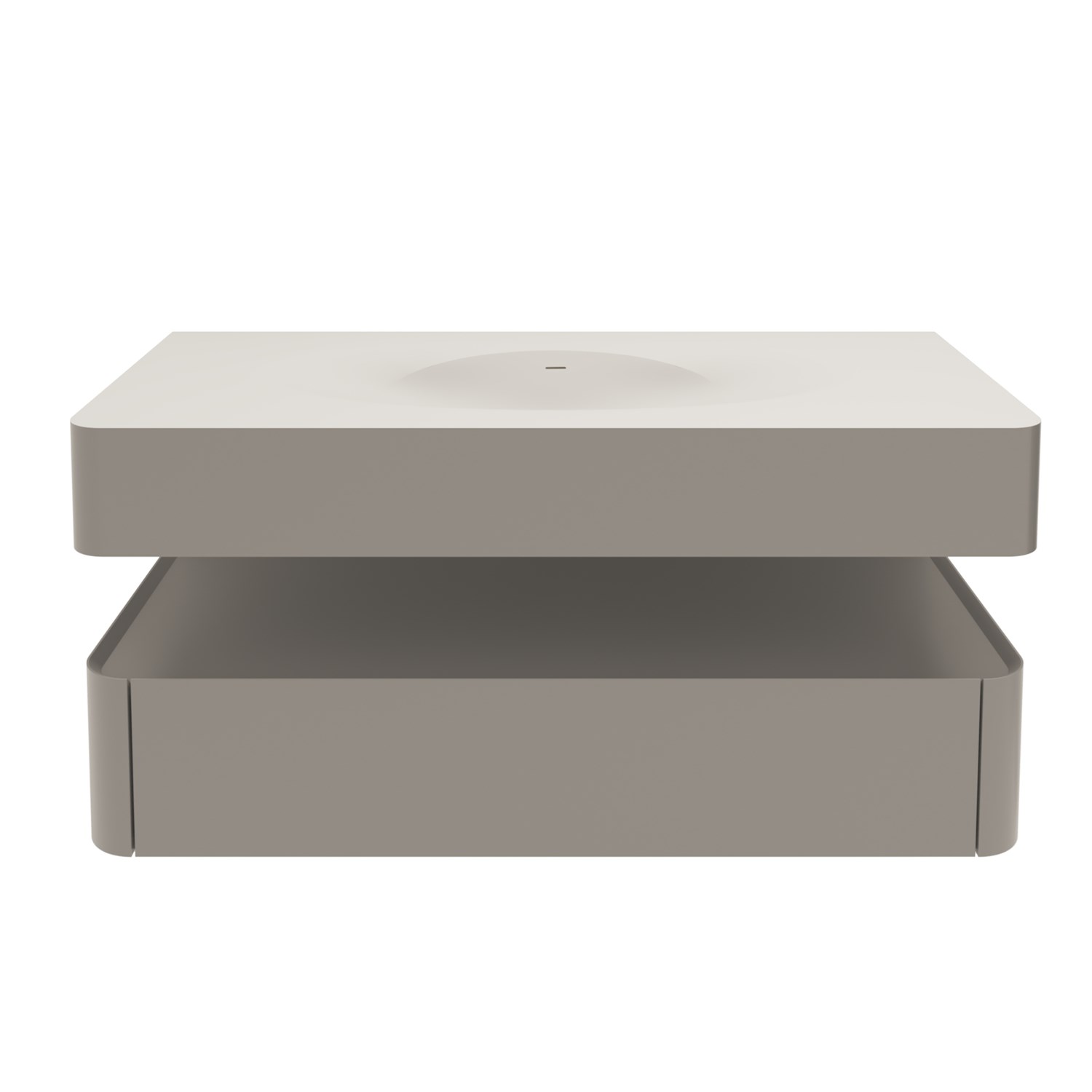 Vincea Caprise Тумба подвесная 120x52x26h см, цвет: светло-серый матовый VMC-4CA120MLG