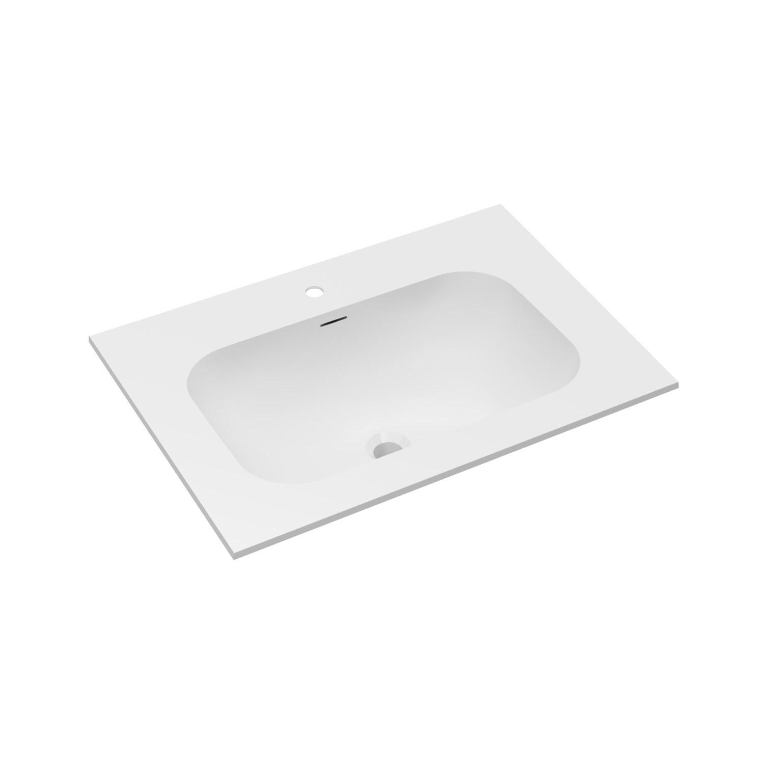 Vincea Elise Раковина накладная 80x53 см, с переливом, цвет: белый матовый VCB-4EL800MW