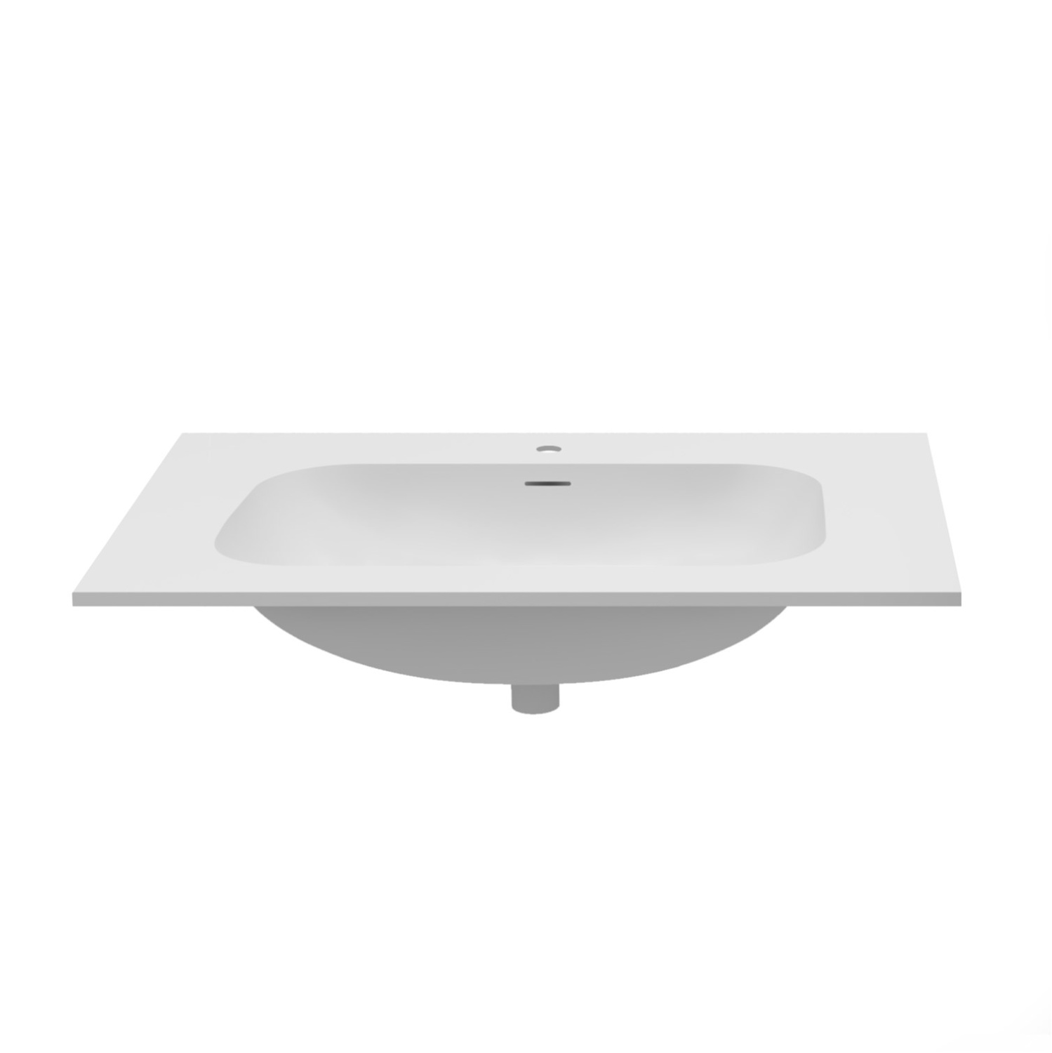 Vincea Elise Раковина накладная 80x53 см, с переливом, цвет: белый матовый VCB-4EL800MW