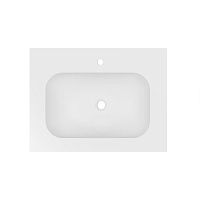 Vincea Elise Раковина накладная 80x53 см, с переливом, цвет: белый матовый VCB-4EL800MW