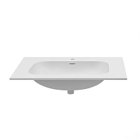 Vincea Elise Раковина накладная 80x53 см, с переливом, цвет: белый матовый VCB-4EL800MW