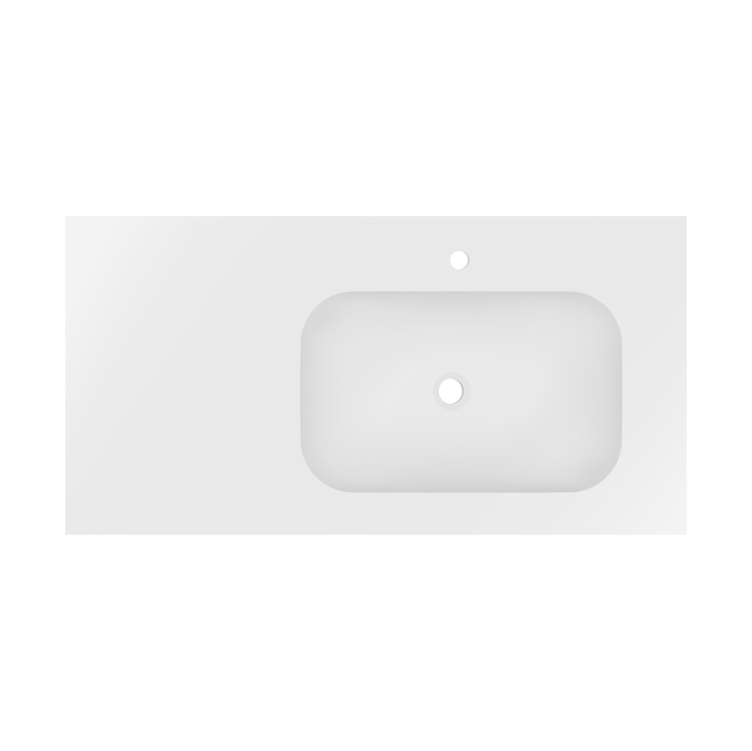 Vincea Elise Раковина накладная правая 100x53 см, с переливом, цвет: белый матовый VCB-4EL100MW-R