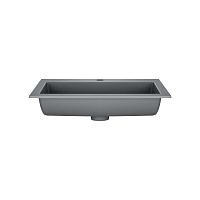 Vincea Раковина накладная 60x48 см, без перелива, цвет: серый матовый VCB-13600G